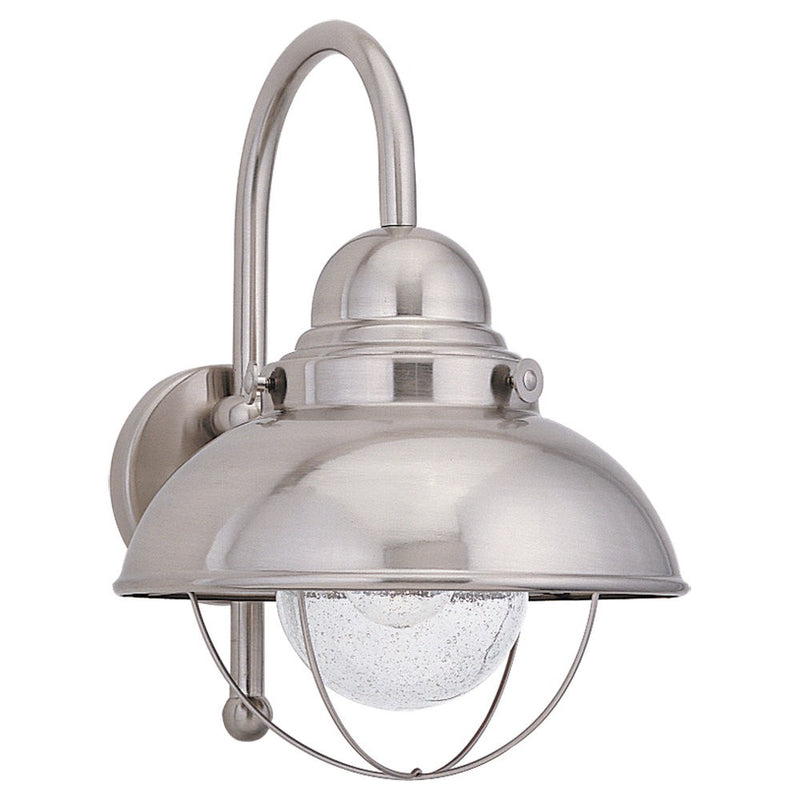 Generation Lighting. - 8871-98 - One Light Outdoor Wall Lantern - Sebring - Brushed Stainless