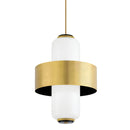 Corbett Lighting - 275-46-VB/SBK - Six Light Pendant - Melrose - Vintage Brass