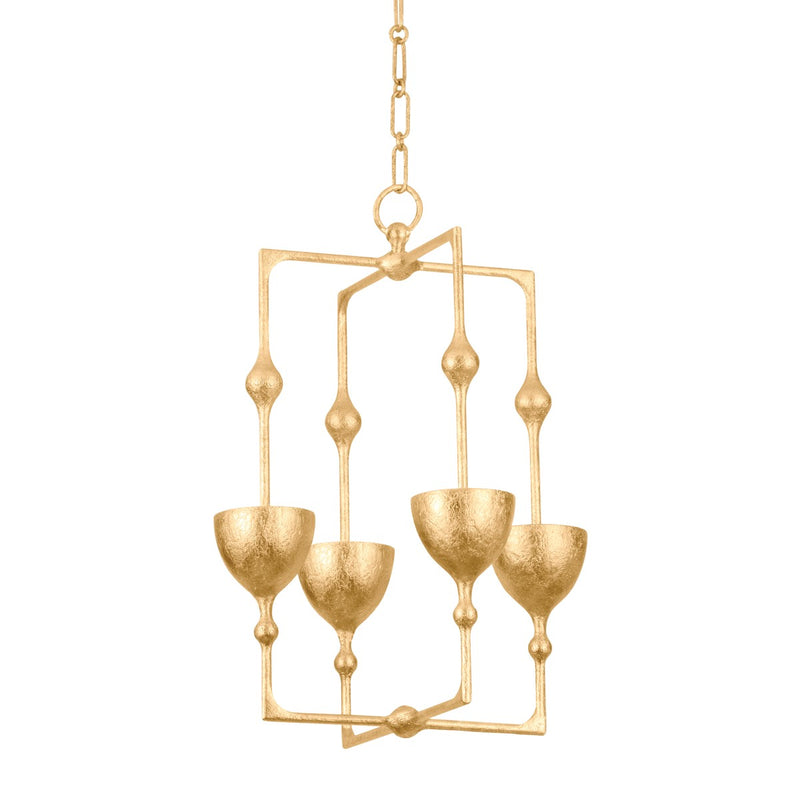 Corbett Lighting - 368-16-VGL - LED Lantern - Antalya - Vintage Gold Leaf