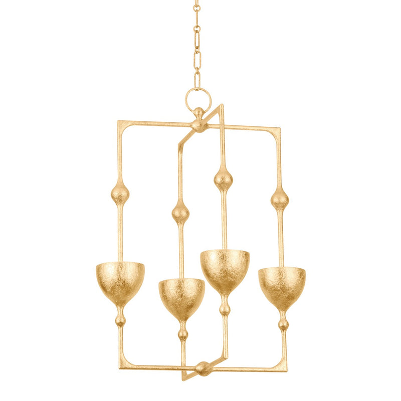 Corbett Lighting - 368-22-VGL - LED Lantern - Antalya - Vintage Gold Leaf