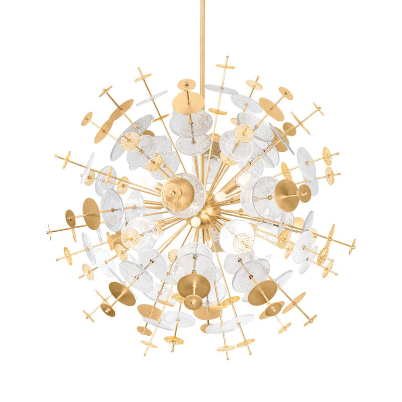 Corbett Lighting - 371-37-VGL - 12 Light Chandelier - Gleason - Vintage Gold Leaf