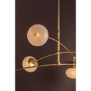 Six Light Chandelier<br /><span style="color:#4AB0CE;">Entrega: 4-10 dias en USA</span><br /><span style="color:#4AB0CE;font-size:60%;">PREGUNTE POR ENTREGA EN PANAMA</span><br />Collection: Ceylon<br />Finish: Vintage Gold Leaf