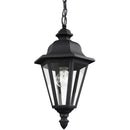 One Light Outdoor Pendant<br /><span style="color:#4AB0CE;">Entrega: 4-10 dias en USA</span><br /><span style="color:#4AB0CE;font-size:60%;">PREGUNTE POR ENTREGA EN PANAMA</span><br />Collection: Brentwood<br />Finish: Black
