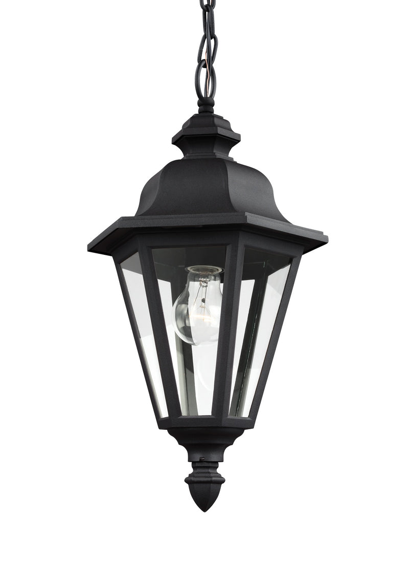 One Light Outdoor Pendant<br /><span style="color:#4AB0CE;">Entrega: 4-10 dias en USA</span><br /><span style="color:#4AB0CE;font-size:60%;">PREGUNTE POR ENTREGA EN PANAMA</span><br />Collection: Brentwood<br />Finish: Black