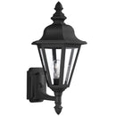 One Light Outdoor Wall Lantern<br /><span style="color:#4AB0CE;">Entrega: 4-10 dias en USA</span><br /><span style="color:#4AB0CE;font-size:60%;">PREGUNTE POR ENTREGA EN PANAMA</span><br />Collection: Brentwood<br />Finish: Black