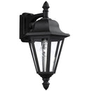 One Light Outdoor Wall Lantern<br /><span style="color:#4AB0CE;">Entrega: 4-10 dias en USA</span><br /><span style="color:#4AB0CE;font-size:60%;">PREGUNTE POR ENTREGA EN PANAMA</span><br />Collection: Brentwood<br />Finish: Black