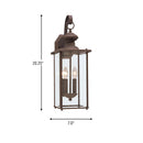 Two Light Outdoor Wall Lantern<br /><span style="color:#4AB0CE;">Entrega: 1-2 semanas en USA</span><br /><span style="color:#4AB0CE;font-size:60%;">PREGUNTE POR ENTREGA EN PANAMA</span><br />Collection: Jamestowne<br />Finish: Antique Bronze