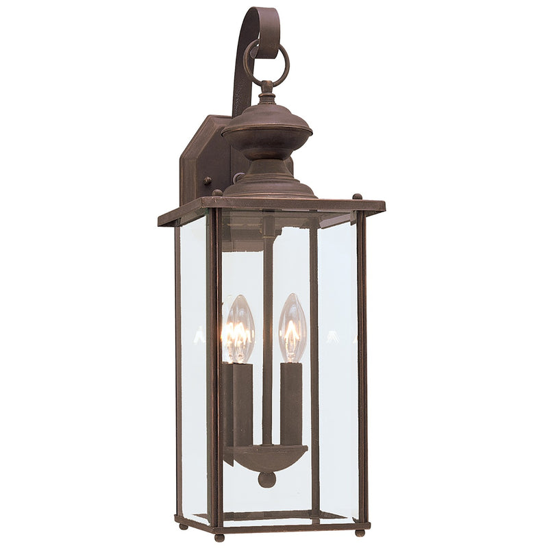 Generation Lighting - 8468-71 - Two Light Outdoor Wall Lantern - Jamestowne - Antique Bronze