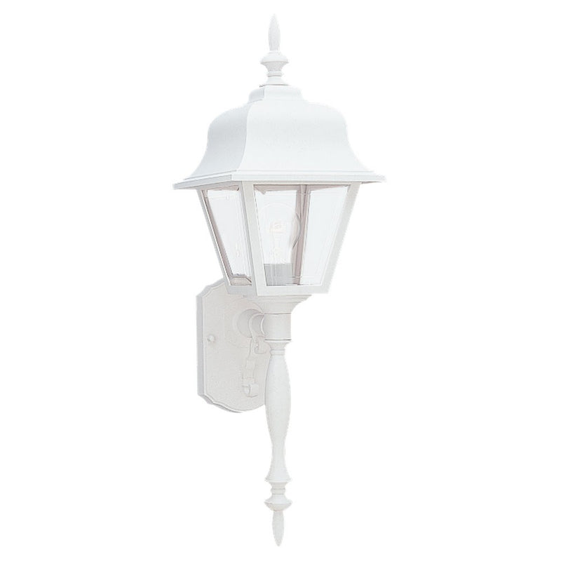 One Light Outdoor Wall Lantern<br /><span style="color:#4AB0CE;">Entrega: 4-10 dias en USA</span><br /><span style="color:#4AB0CE;font-size:60%;">PREGUNTE POR ENTREGA EN PANAMA</span><br />Collection: Polycarbonate Outdoor<br />Finish: White