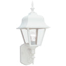 One Light Outdoor Wall Lantern<br /><span style="color:#4AB0CE;">Entrega: 4-10 dias en USA</span><br /><span style="color:#4AB0CE;font-size:60%;">PREGUNTE POR ENTREGA EN PANAMA</span><br />Collection: Polycarbonate Outdoor<br />Finish: White