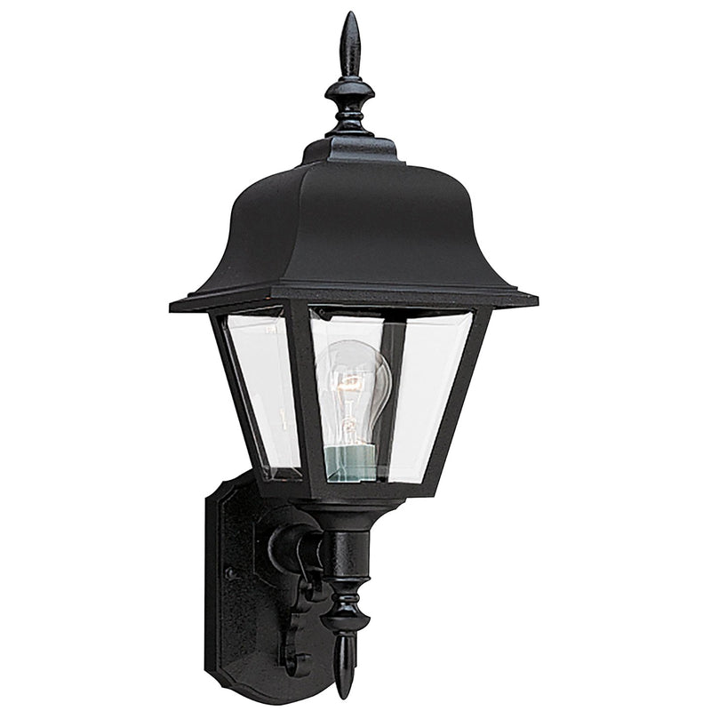 One Light Outdoor Wall Lantern<br /><span style="color:#4AB0CE;">Entrega: 4-10 dias en USA</span><br /><span style="color:#4AB0CE;font-size:60%;">PREGUNTE POR ENTREGA EN PANAMA</span><br />Collection: Polycarbonate Outdoor<br />Finish: Black