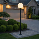 Generation Lighting - 8254-68 - One Light Outdoor Post Lantern - Outdoor Globe - White Plastic