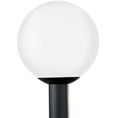 One Light Outdoor Post Lantern<br /><span style="color:#4AB0CE;">Entrega: 4-10 dias en USA</span><br /><span style="color:#4AB0CE;font-size:60%;">PREGUNTE POR ENTREGA EN PANAMA</span><br />Collection: Outdoor Globe<br />Finish: White Plastic