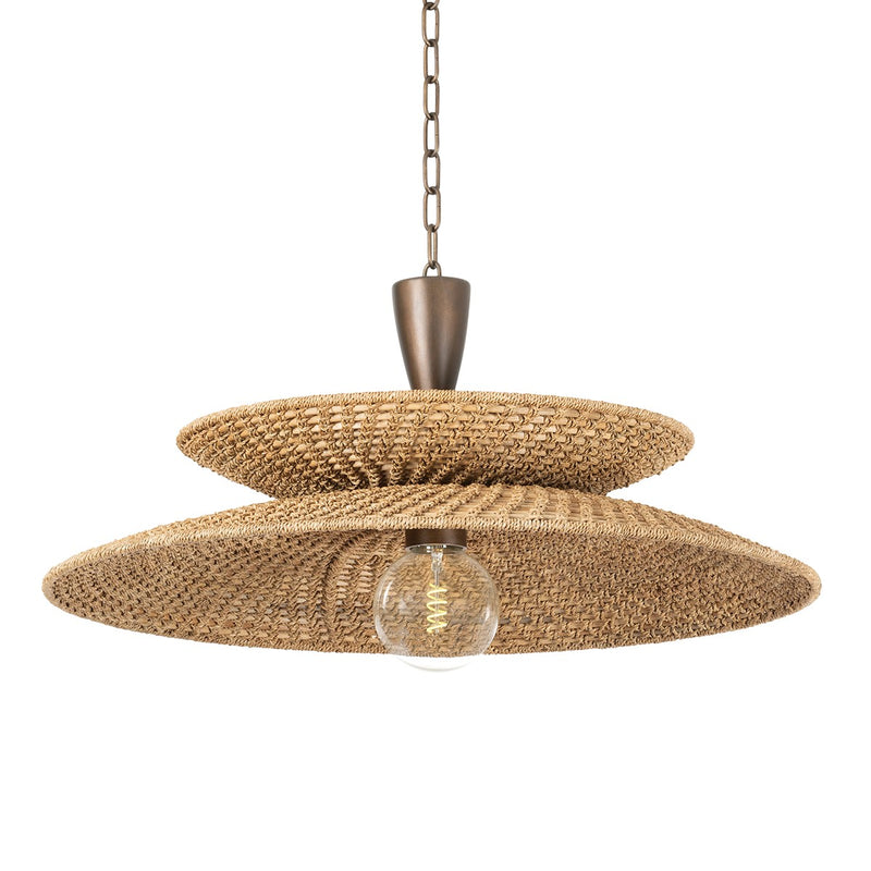 Troy Lighting - F1830-BRL - One Light Pendant - Landry - Bronze Leaf