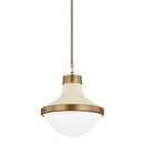 Troy Lighting - F3117-PBR/SSD - One Light Pendant - Maxton - Patina Brass And Soft Sand