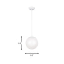 One Light Pendant<br /><span style="color:#4AB0CE;">Entrega: 4-10 dias en USA</span><br /><span style="color:#4AB0CE;font-size:60%;">PREGUNTE POR ENTREGA EN PANAMA</span><br />Collection: Leo - Hanging Globe<br />Finish: White