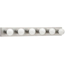 Generation Lighting - 4739-98 - Six Light Wall / Bath - Center Stage - Brushed Stainless