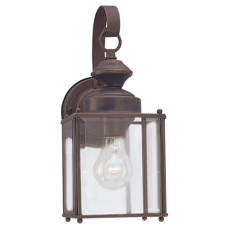 Generation Lighting. - 8457-71 - One Light Outdoor Wall Lantern - Jamestowne - Antique Bronze