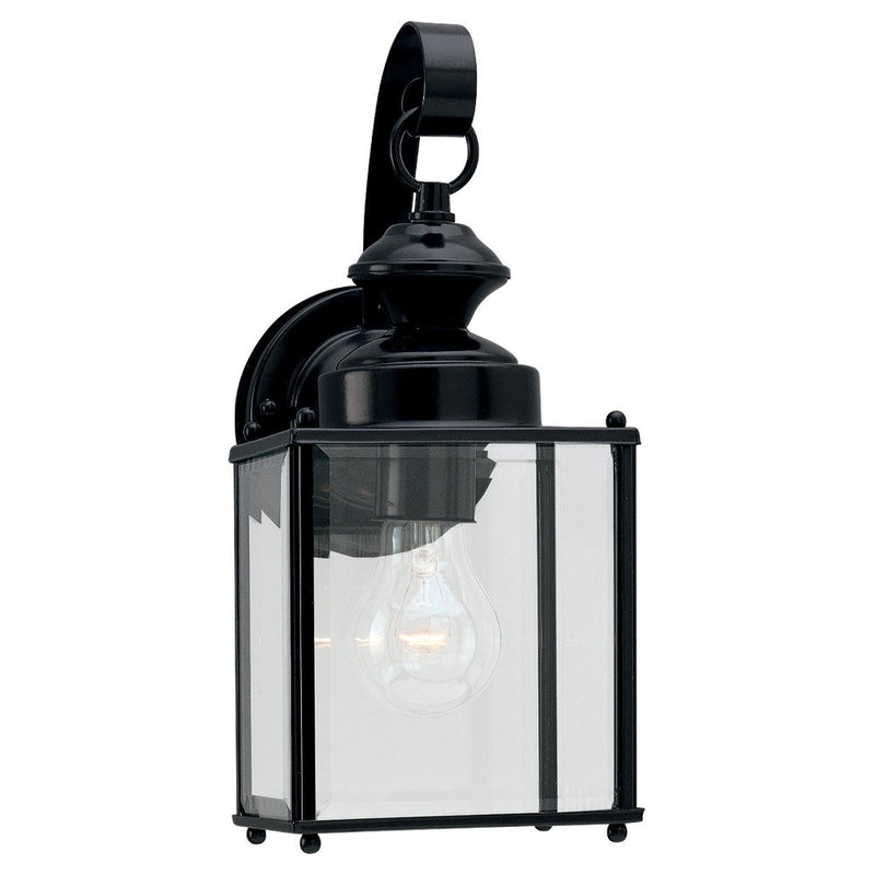 Generation Lighting. - 8457-12 - One Light Outdoor Wall Lantern - Jamestowne - Black