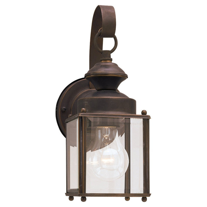 Generation Lighting. - 8456-71 - One Light Outdoor Wall Lantern - Jamestowne - Antique Bronze