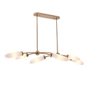 Six Light Island Pendant<br /><span style="color:#4AB0CE;">Entrega: 4-10 dias en USA</span><br /><span style="color:#4AB0CE;font-size:60%;">PREGUNTE POR ENTREGA EN PANAMA</span><br />Collection: Crest<br />Finish: Winter Brass