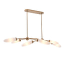 Six Light Island Pendant<br /><span style="color:#4AB0CE;">Entrega: 4-10 dias en USA</span><br /><span style="color:#4AB0CE;font-size:60%;">PREGUNTE POR ENTREGA EN PANAMA</span><br />Collection: Crest<br />Finish: Winter Brass