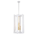 Four Light Foyer Pendant<br /><span style="color:#4AB0CE;">Entrega: 4-10 dias en USA</span><br /><span style="color:#4AB0CE;font-size:60%;">PREGUNTE POR ENTREGA EN PANAMA</span><br />Collection: Duo<br />Finish: Soft Gold and White