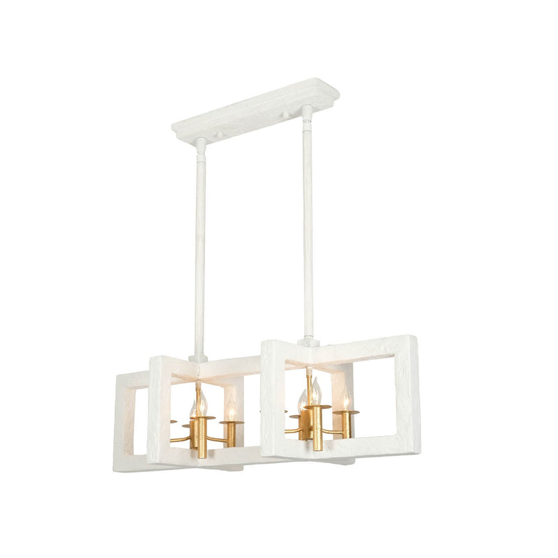 Eight Light Island Pendant<br /><span style="color:#4AB0CE;">Entrega: 4-10 dias en USA</span><br /><span style="color:#4AB0CE;font-size:60%;">PREGUNTE POR ENTREGA EN PANAMA</span><br />Collection: Duo<br />Finish: Soft Gold and White