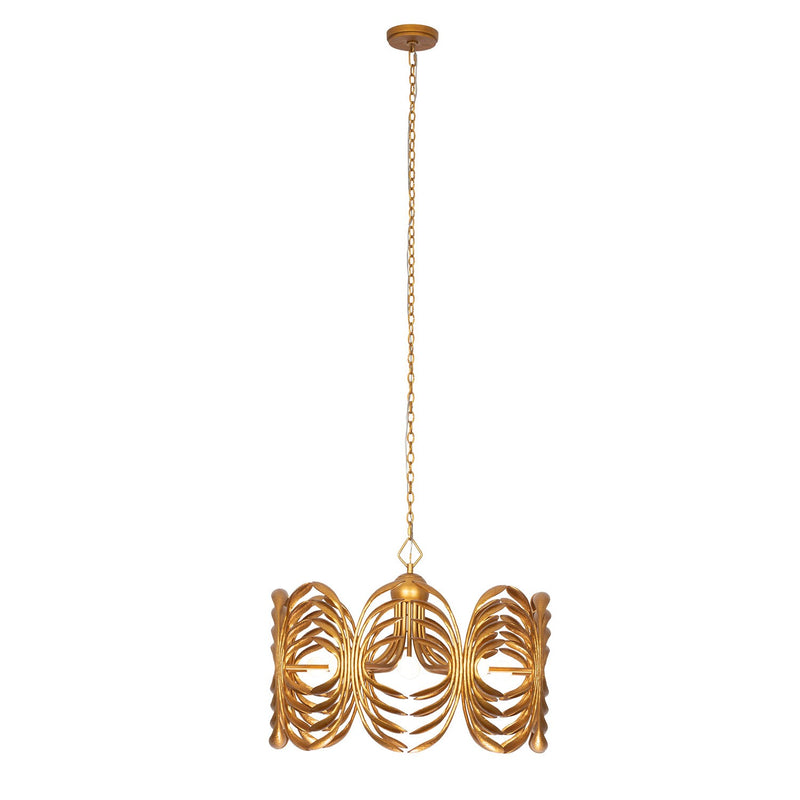 Eight Light Pendant<br /><span style="color:#4AB0CE;">Entrega: 4-10 dias en USA</span><br /><span style="color:#4AB0CE;font-size:60%;">PREGUNTE POR ENTREGA EN PANAMA</span><br />Collection: Botanica<br />Finish: Warm Gold