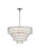 Elegant Lighting - 1780D25C - Eight Light Chandelier - Emilia - Chrome