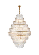 Elegant Lighting - 1780D36SG - 27 Light Chandelier - Emilia - Satin Gold