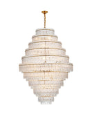 Elegant Lighting - 1780D42SG - 33 Light Chandelier - Emilia - Satin Gold