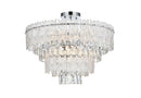 Elegant Lighting - 1780F25C - Eight Light Flush Mount - Emilia - Chrome