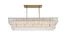 Elegant Lighting - 1780G50SG - Eight Light Chandelier - Emilia - Satin Gold