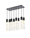 Elegant Lighting - 2088D36BK - Eight Light Pendant - Aurora - Black
