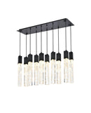 Elegant Lighting - 2088D42BK - Ten Light Pendant - Aurora - Black