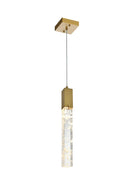 Elegant Lighting - 2088D5SG - One Light Pendant - Aurora - Satin Gold