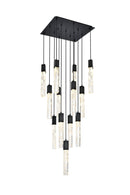 Elegant Lighting - 2088G26BK - 13 Light Pendant - Aurora - Black