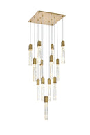 Elegant Lighting - 2088G26SG - 13 Light Pendant - Aurora - Satin Gold