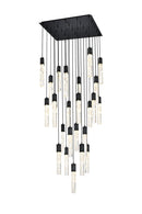 Elegant Lighting - 2088G36BK - 25 Light Chandelier - Aurora - Black