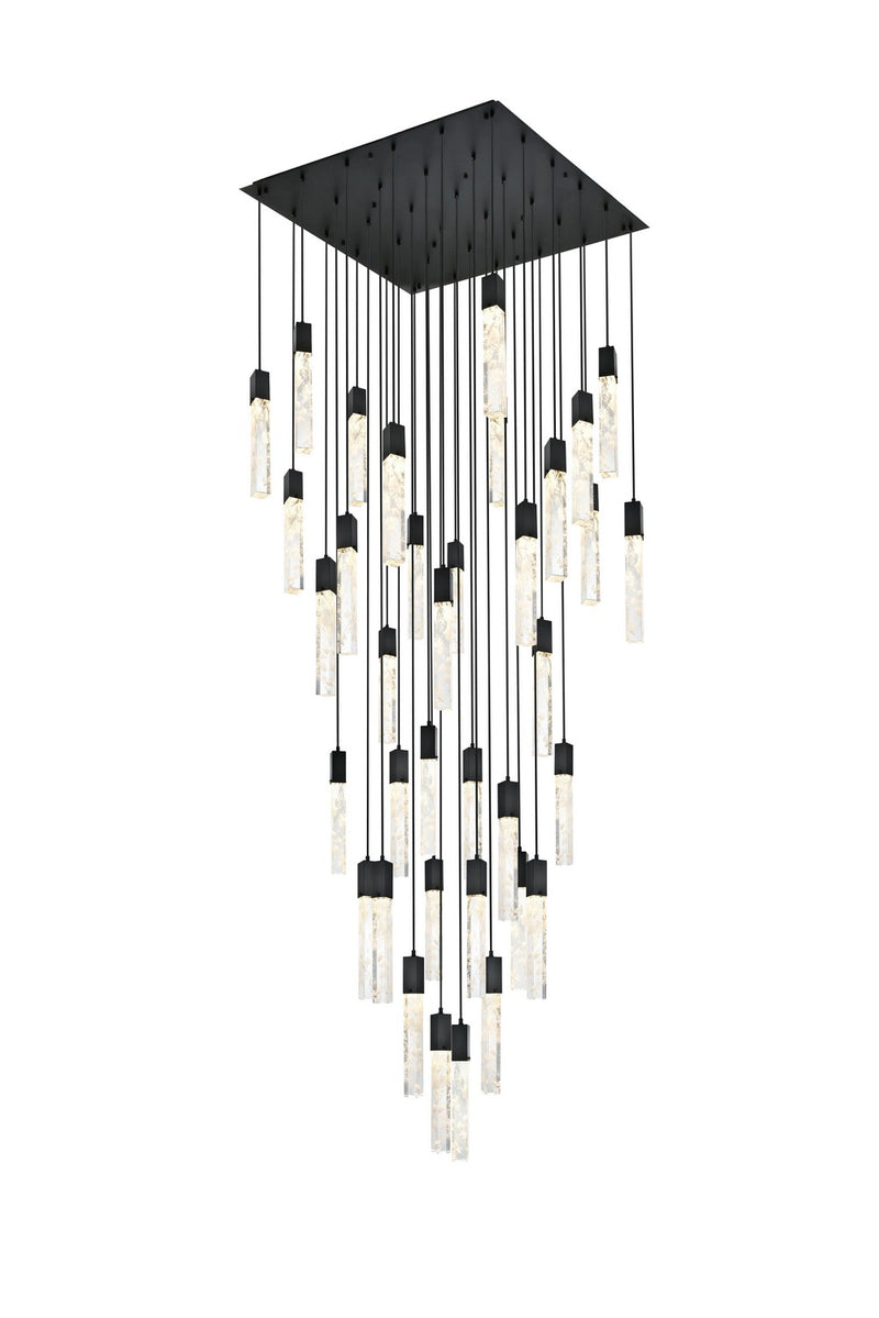 Elegant Lighting - 2088G42BK - 36 Light Chandelier - Aurora - Black