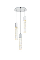 Elegant Lighting - 2089D16C - Three Light Chandelier - Aurora - Chrome