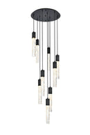 Elegant Lighting - 2089D24BK - Nine Light Chandelier - Aurora - Black