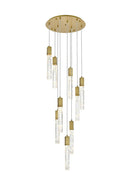 Elegant Lighting - 2089D24SG - Nine Light Chandelier - Aurora - Satin Gold
