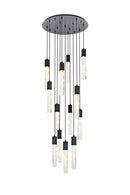 Elegant Lighting - 2089G30BK - 13 Light Chandelier - Aurora - Black