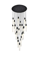 Elegant Lighting - 2089G42BK - 25 Light Chandelier - Aurora - Black