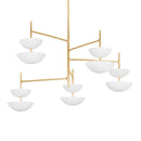 Corbett Lighting - 477-55-VGL/GSW - LED Chandelier - Evander - Vintage Gold Leaf