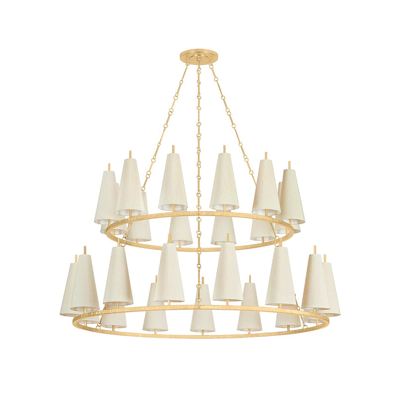 Corbett Lighting - 480-55-VGL - 27 Light Chandelier - Tirana - Vintage Gold Leaf