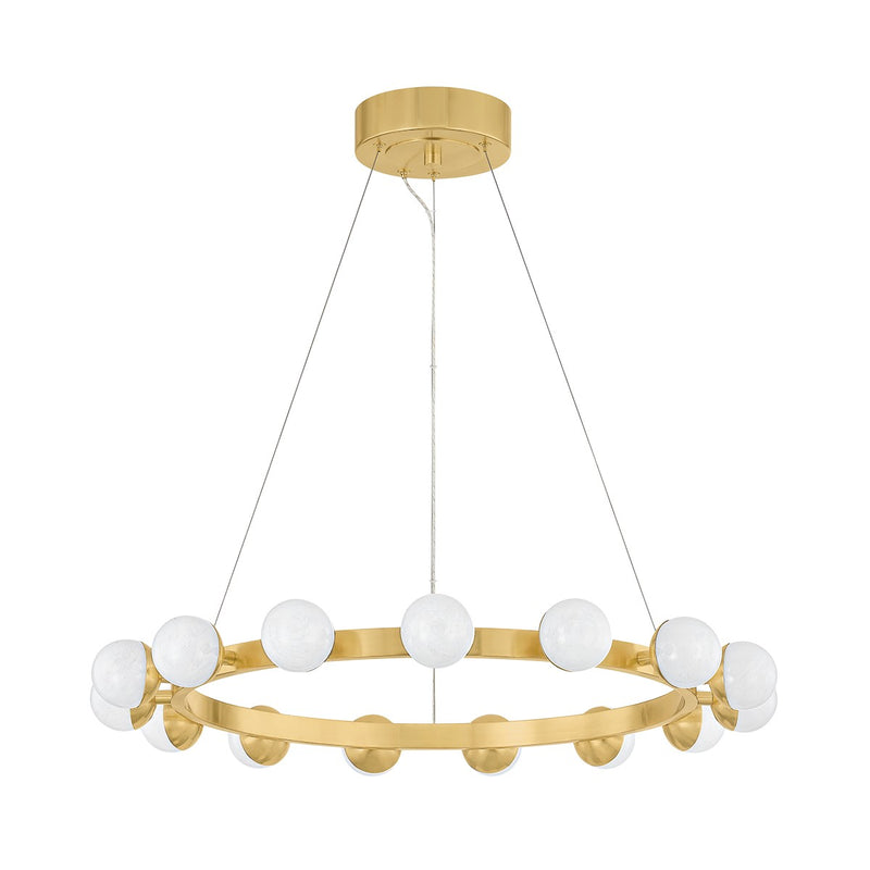 Corbett Lighting - 484-30-VB - LED Chandelier - Linus - Vintage Brass
