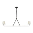 Visual Comfort Studio - CC1732AI - Two Light Linear Chandelier - Perth - Aged Iron